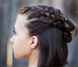 短发编发发型图片,轻松打造百变造型